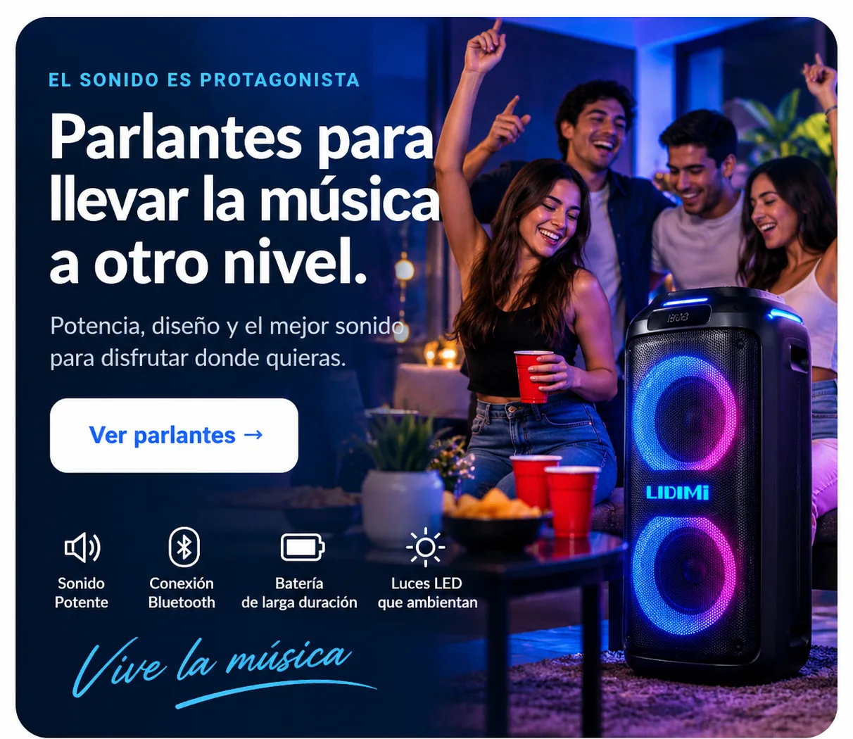 Parlantes para llevar la música a otro nivel