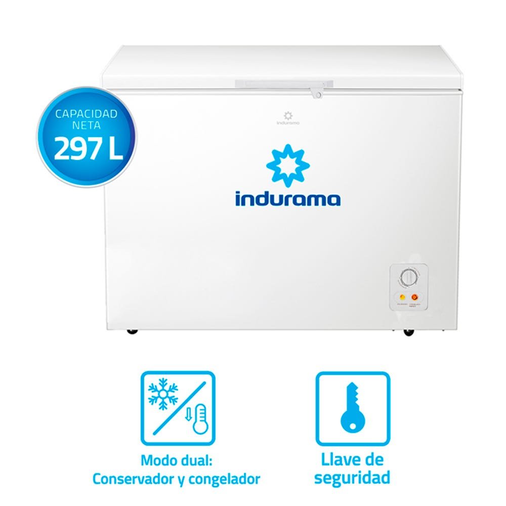 Congeladora Indurama CI-320BL Horizontal Blanco - Imagen 3