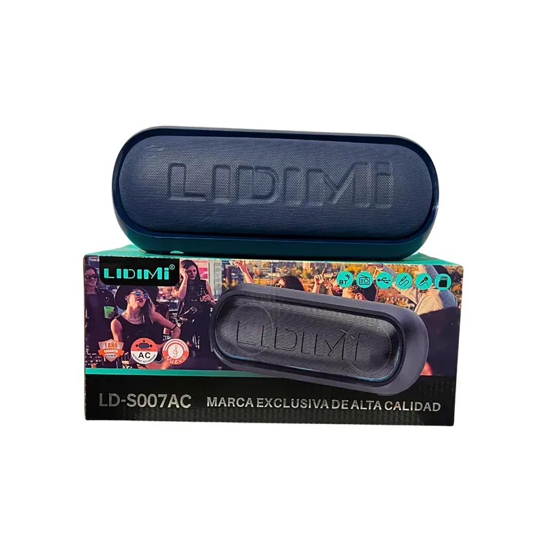 Parlante LIDIMI LD-S007AC 44W Extra Bass RGB Azul - Imagen 4
