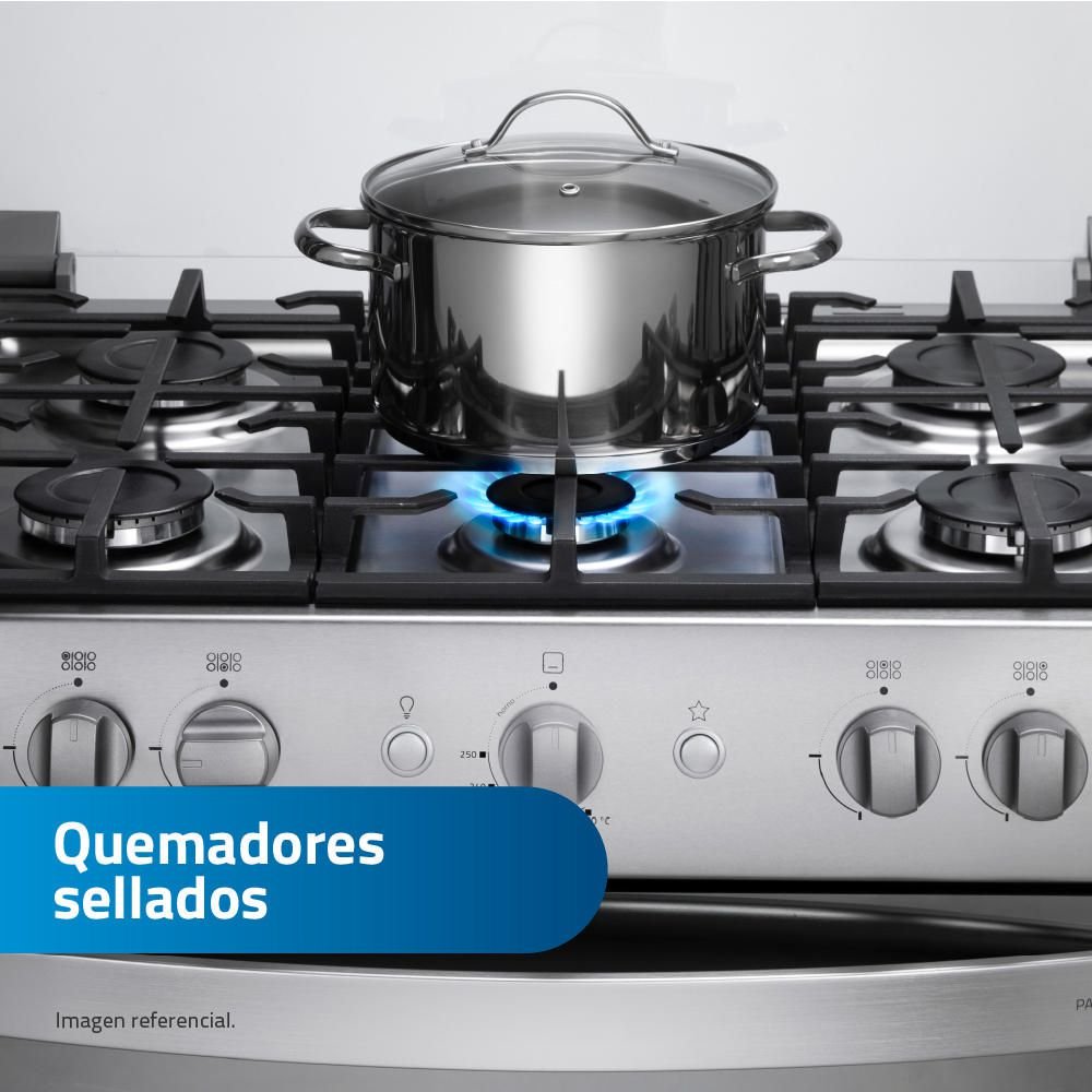 Cocina Indurama Parma Zafiro Croma 6 Quemadores - Imagen 3